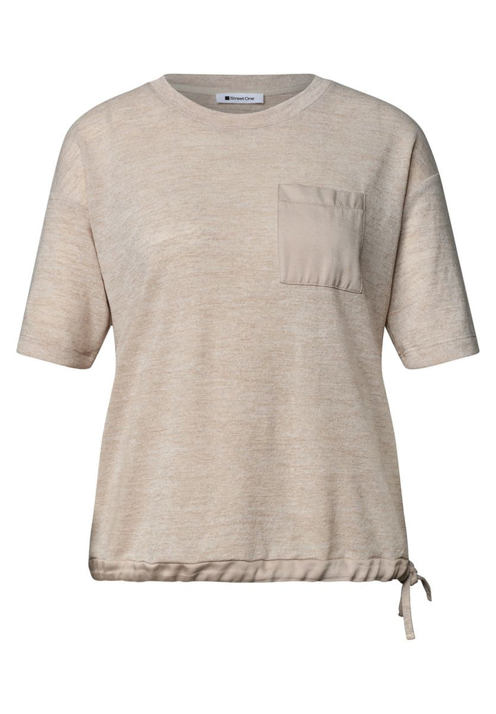 T-Shirt mit Rundhals und Brusttasche