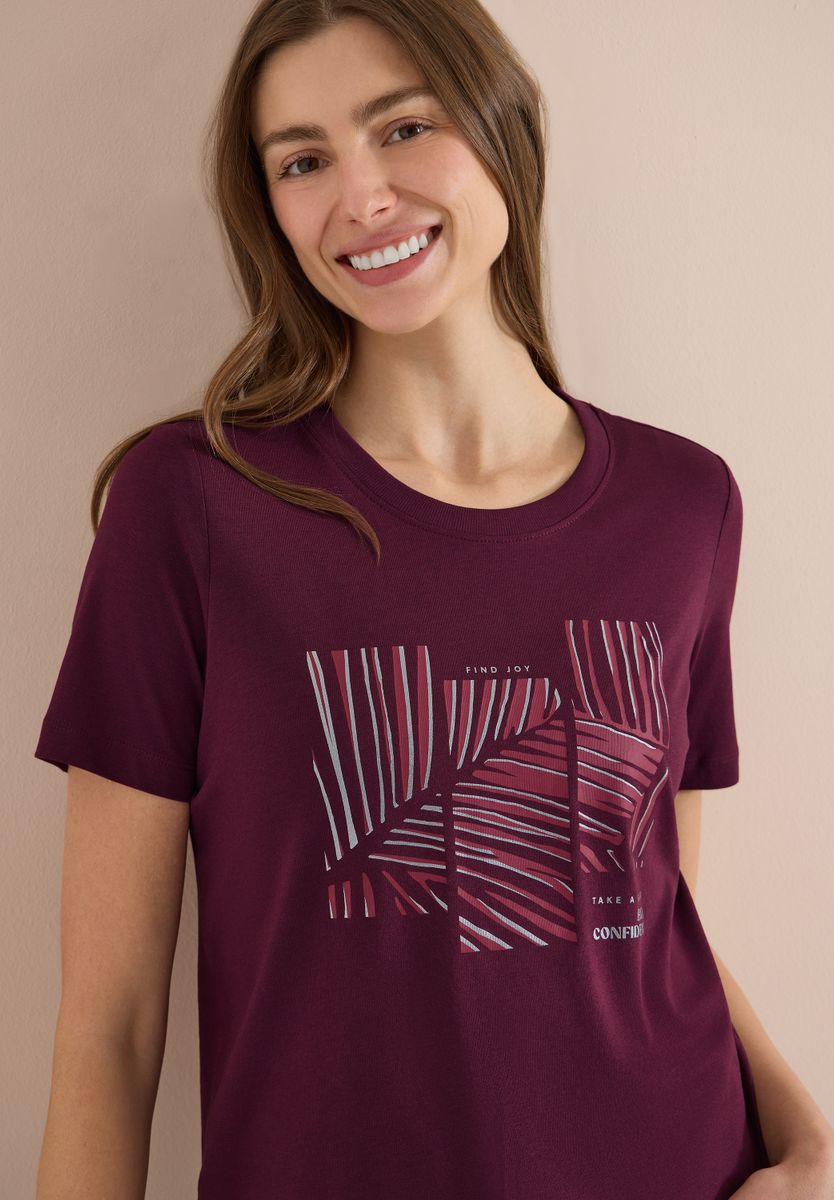 T-Shirt mit Rundhals und Artwork