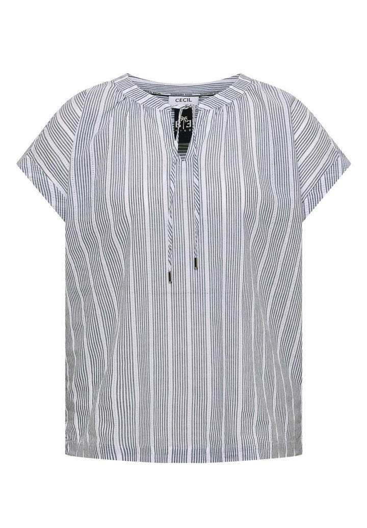 Dropped Shoulder Bluse mit Struktur