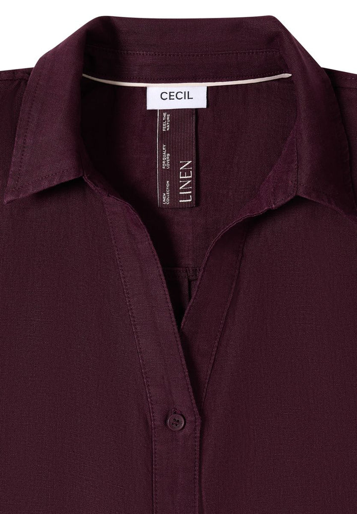 Dropped Shoulder Bluse aus Leinen