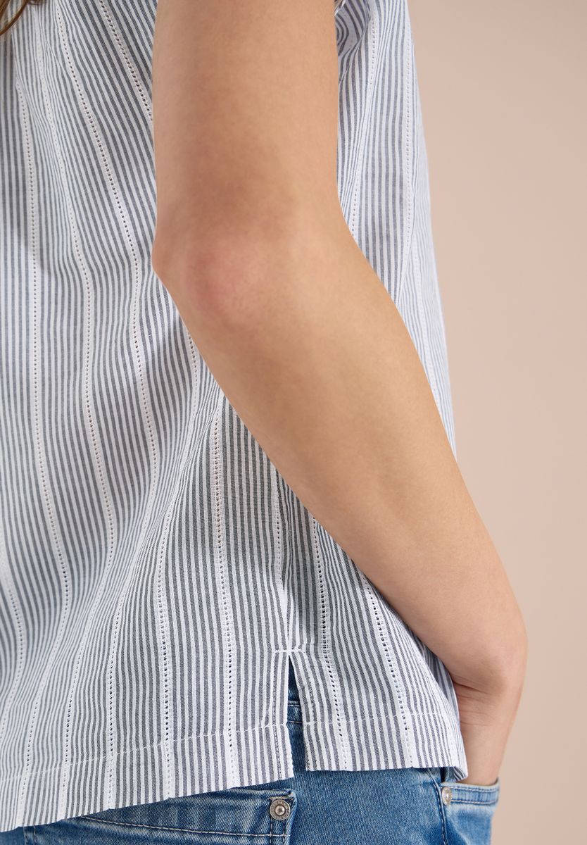 Dropped Shoulder Bluse mit Struktur