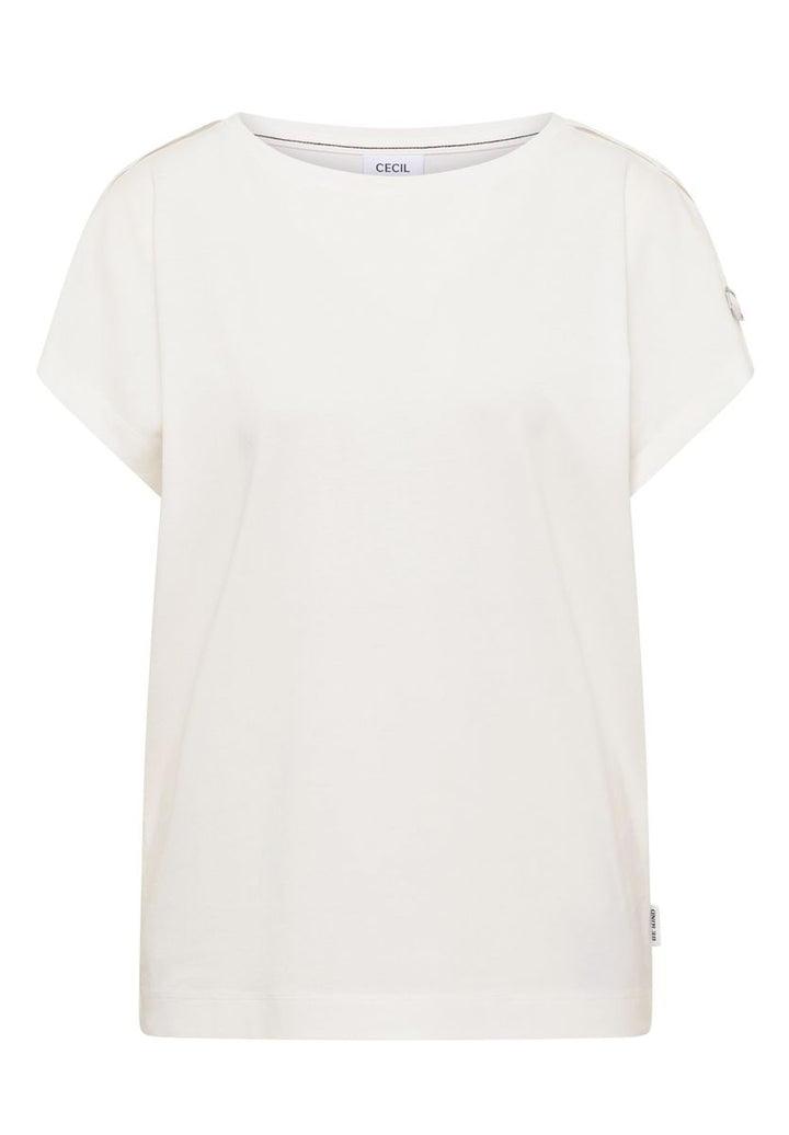 Kurzarm Shirt mit Schnallendetail