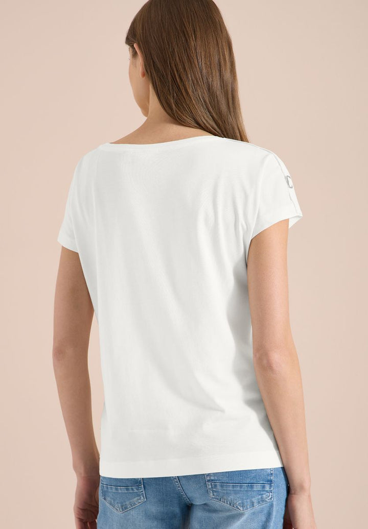Kurzarm Shirt mit Schnallendetail