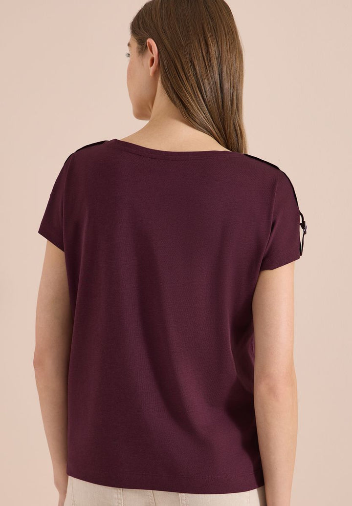 Kurzarm Shirt mit Schnallendetail