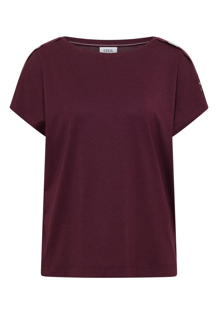 Kurzarm Shirt mit Schnallendetail