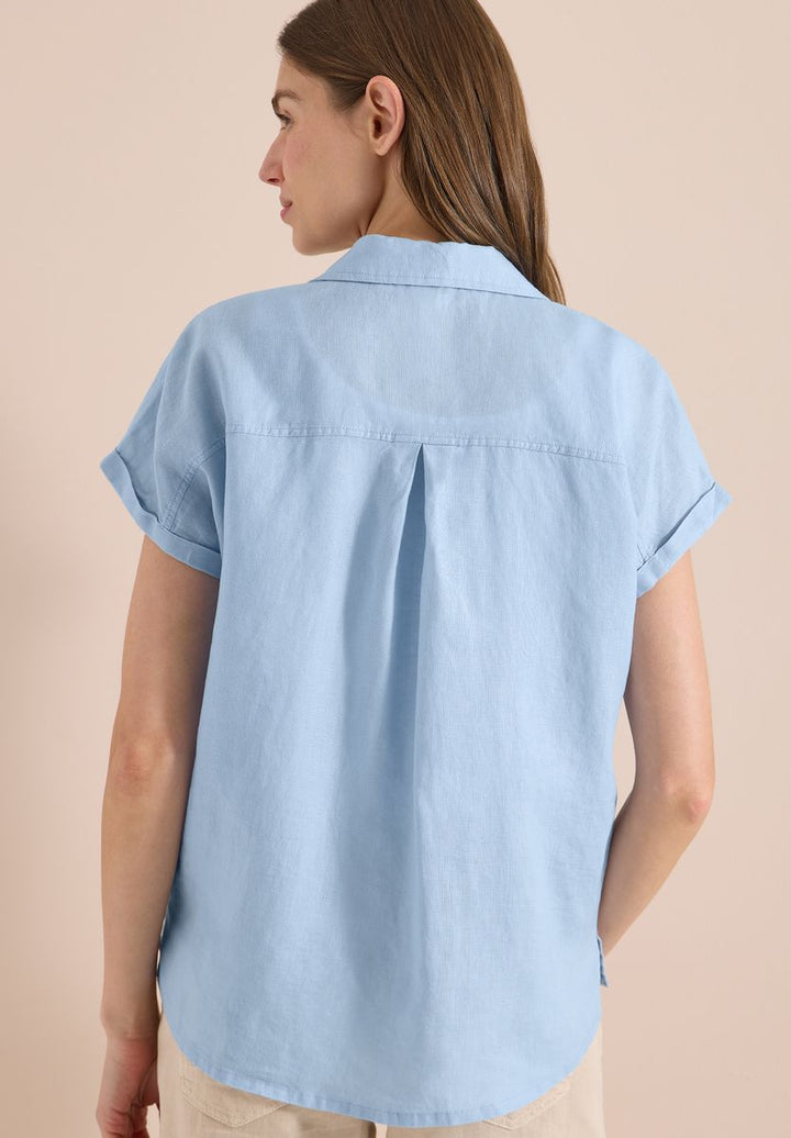 Dropped Shoulder Bluse aus Leinen