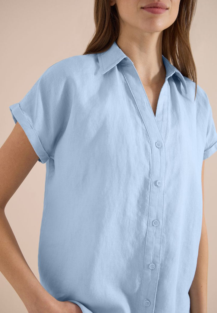 Dropped Shoulder Bluse aus Leinen