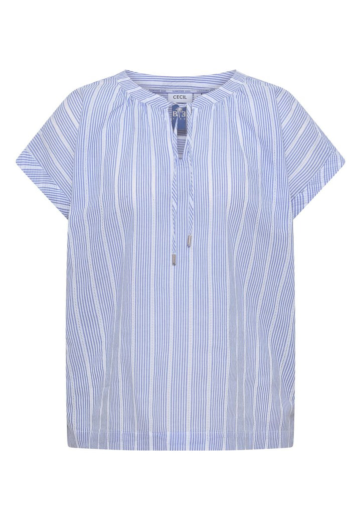 Dropped Shoulder Bluse mit Struktur