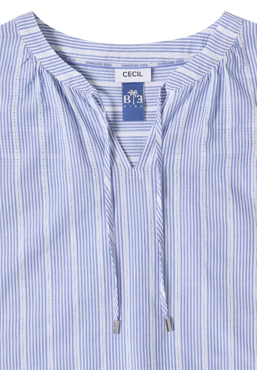 Dropped Shoulder Bluse mit Struktur