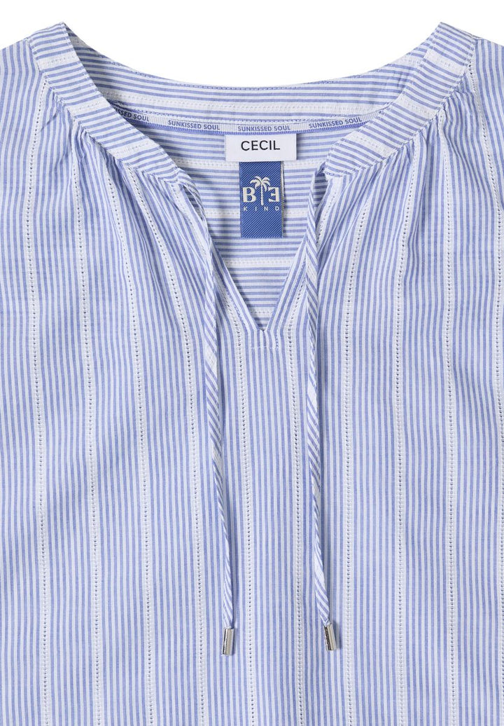 Dropped Shoulder Bluse mit Struktur