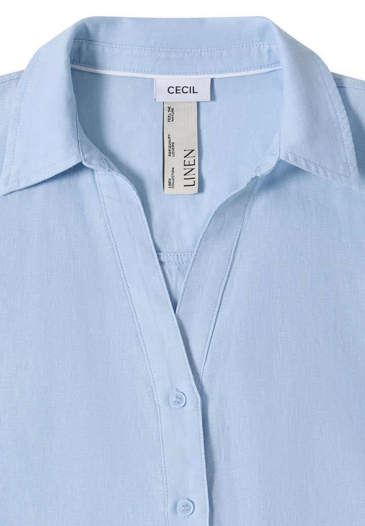 Dropped Shoulder Bluse aus Leinen