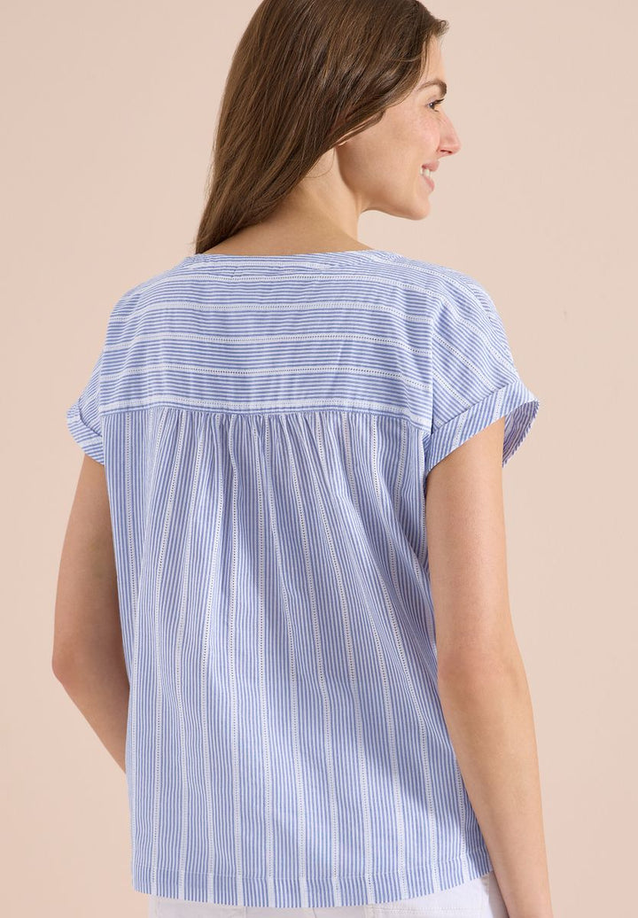 Dropped Shoulder Bluse mit Struktur