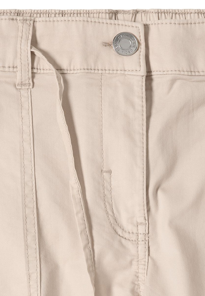 Mid Waist Barrel Leg Hose im Casual Fit