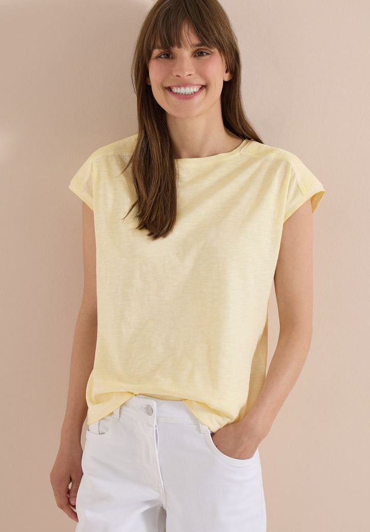 T-Shirt aus Jersey im Garment Dye Look