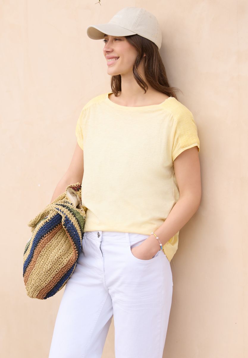 T-Shirt aus Jersey im Garment Dye Look