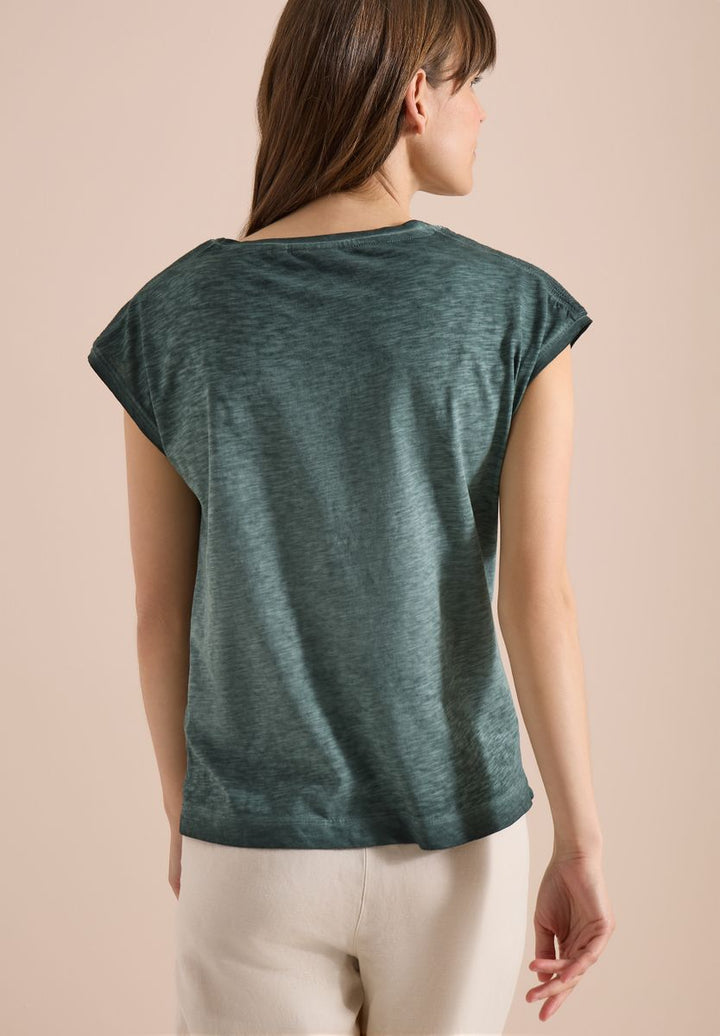 T-Shirt aus Jersey im Garment Dye Look