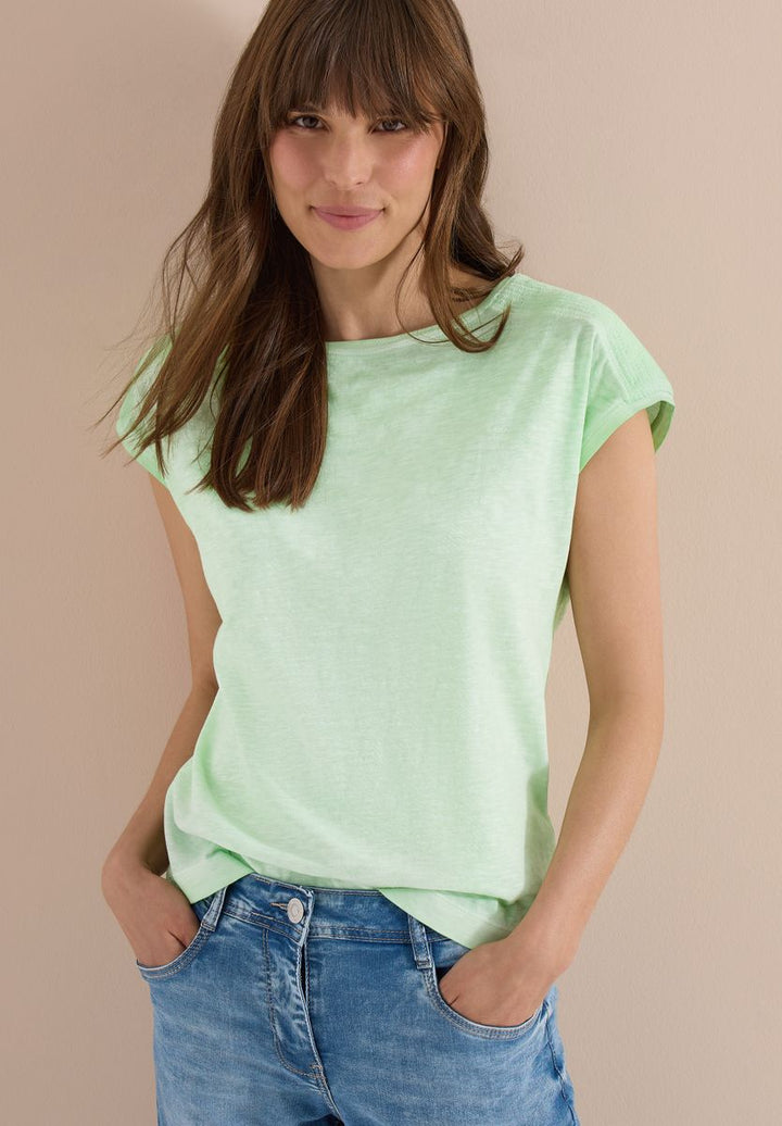 T-Shirt aus Jersey im Garment Dye Look
