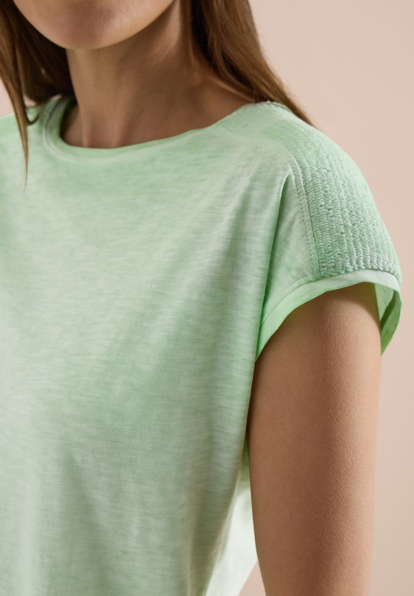 T-Shirt aus Jersey im Garment Dye Look