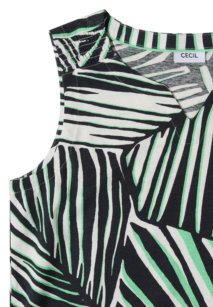 Top aus Jersey mit Grafikprint