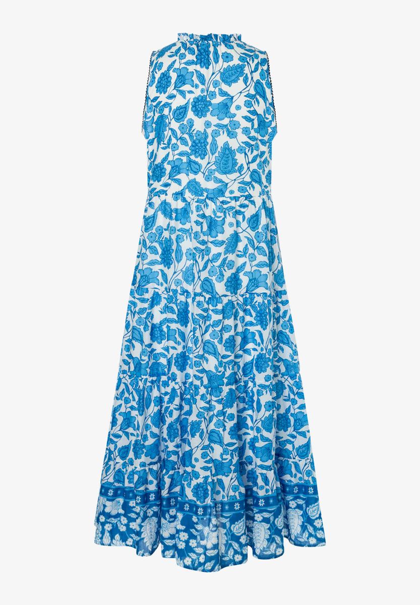 Sommerkleid mit blau/weiß Print