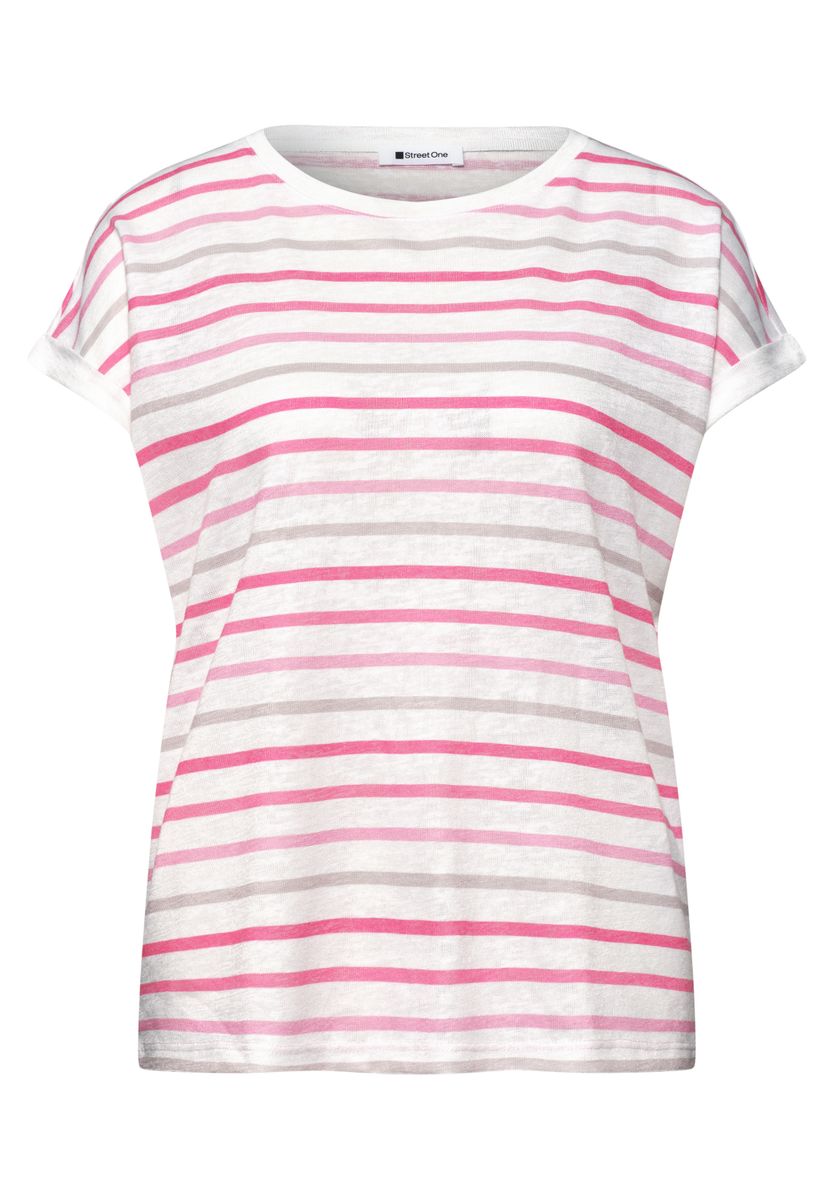 Dropped Shoulder Shirt mit Streifen