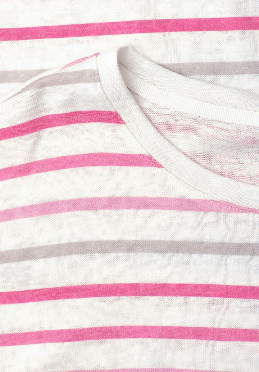 Dropped Shoulder Shirt mit Streifen