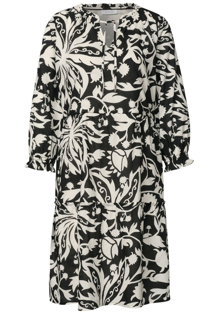Knielanges Kleid im Tunika-Look