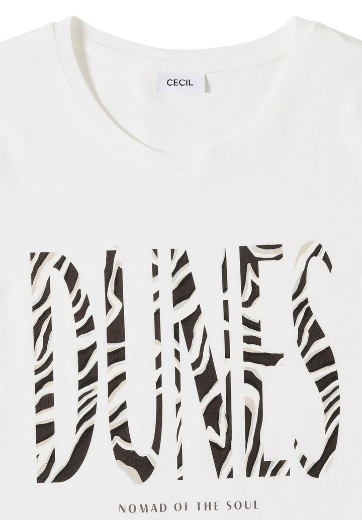 T-Shirt mit Rundhals und Frontprint