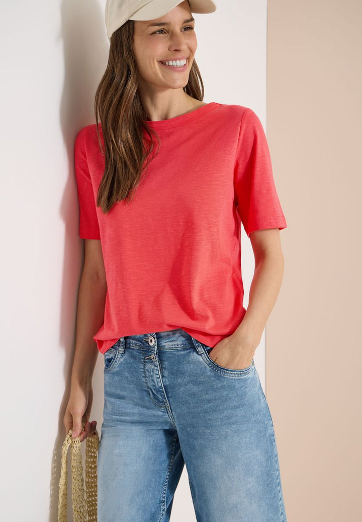 Kurzarm T-Shirt aus reiner Baumwolle