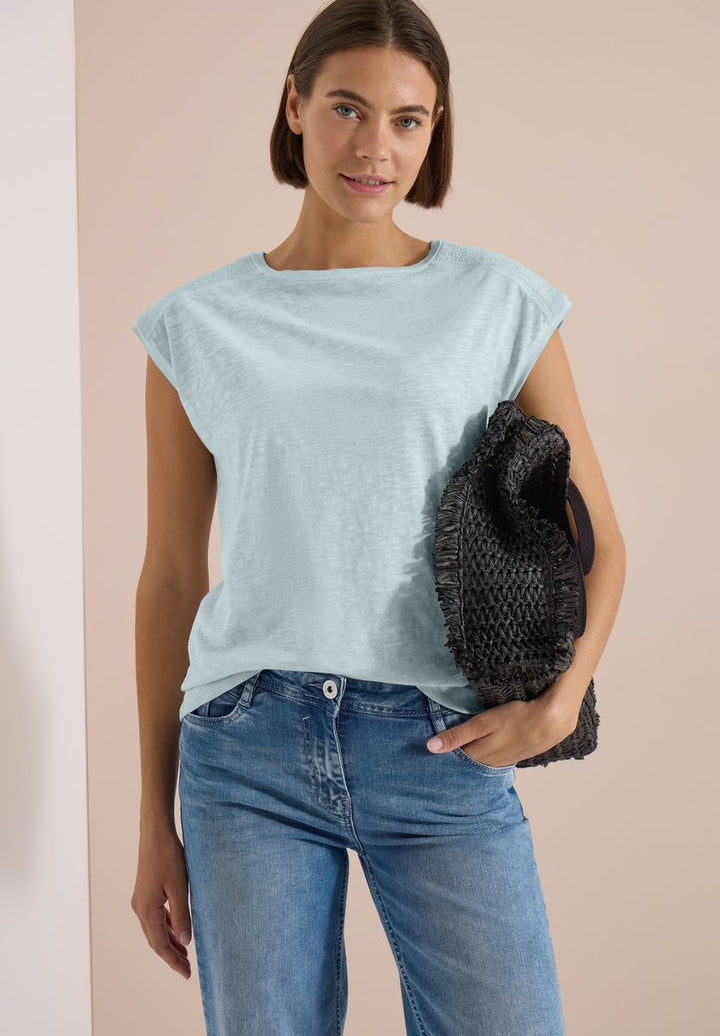 T-Shirt aus Jersey im Garment Dye Look
