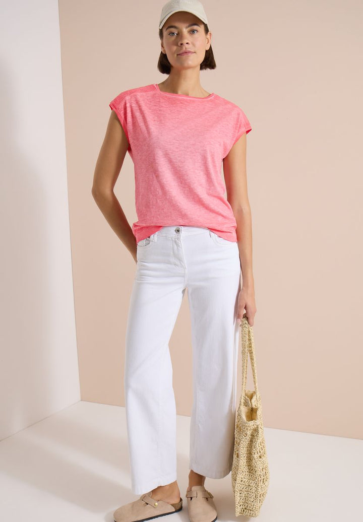 T-Shirt aus Jersey im Garment Dye Look
