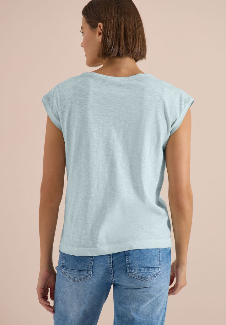 T-Shirt aus Jersey im Garment Dye Look