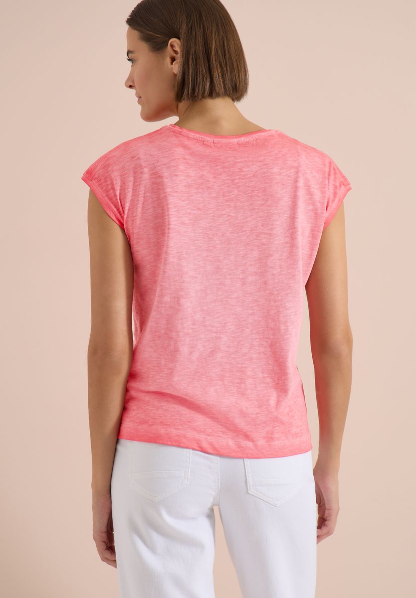 T-Shirt aus Jersey im Garment Dye Look