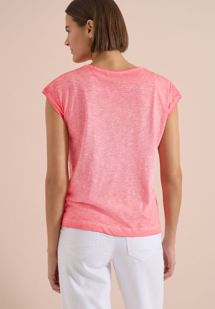 T-Shirt aus Jersey im Garment Dye Look