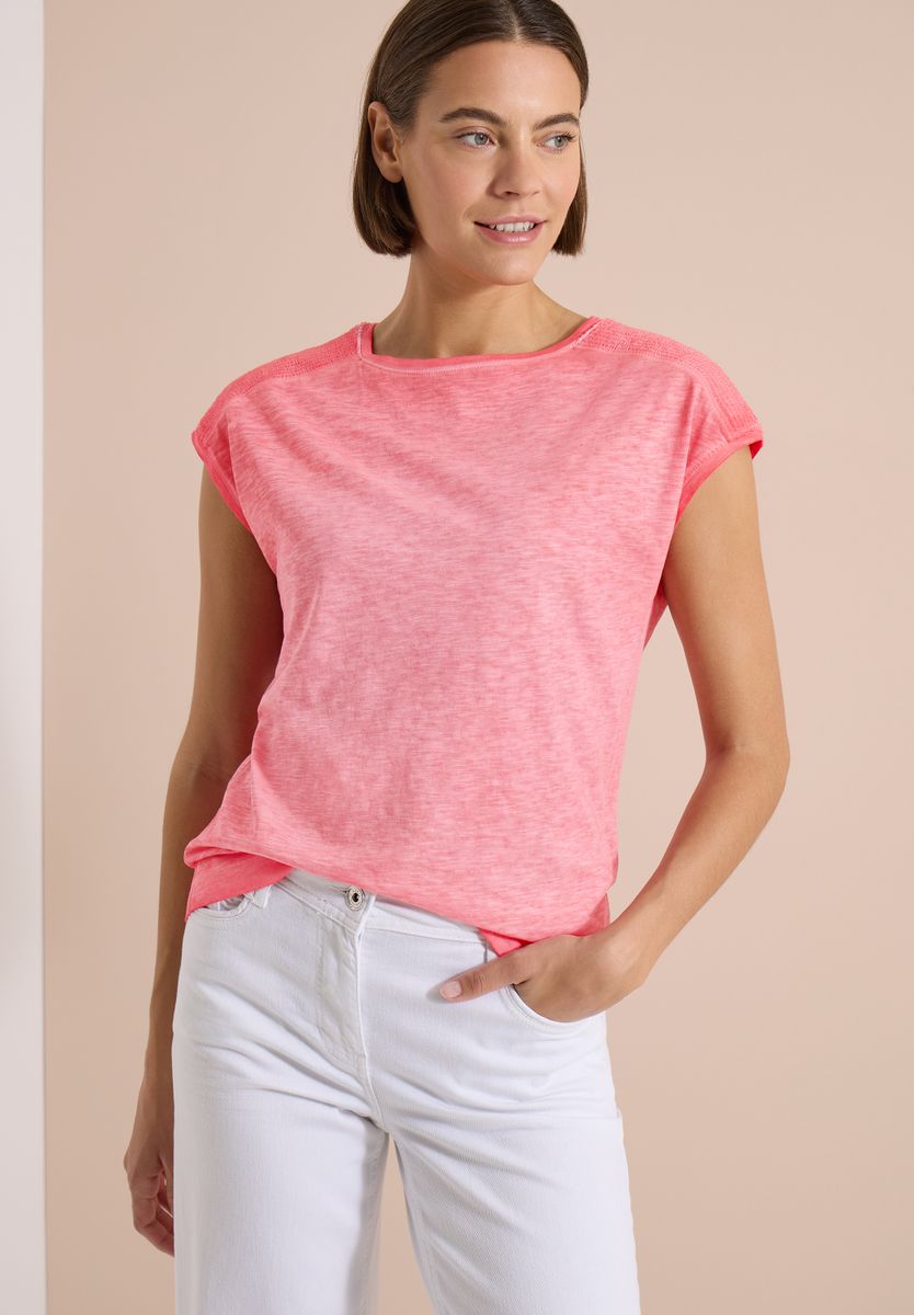 T-Shirt aus Jersey im Garment Dye Look
