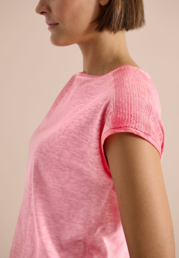 T-Shirt aus Jersey im Garment Dye Look