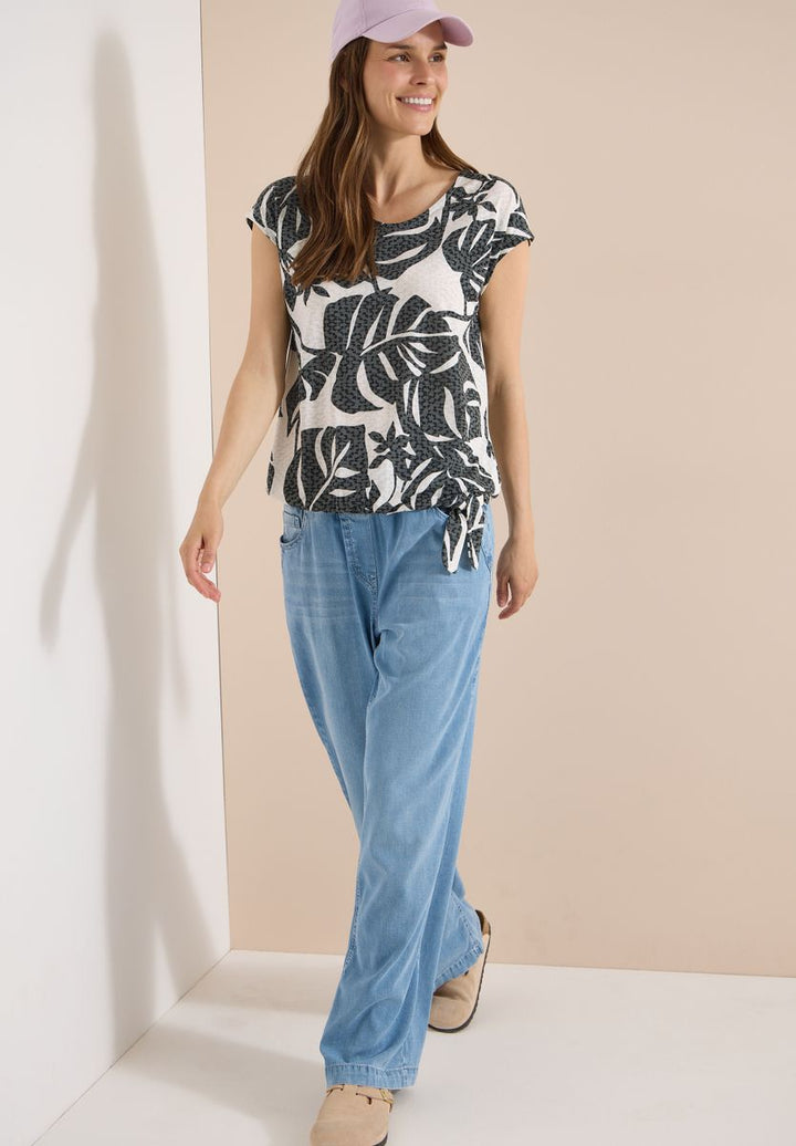 T-Shirt in Ausbrenner-Optik