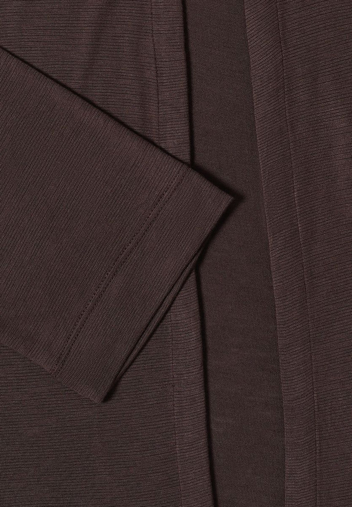 Offene Jacke in Unifarbe mit 3/4-Arm