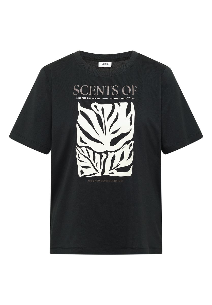 T-Shirt mit Rundhals und Frontprint