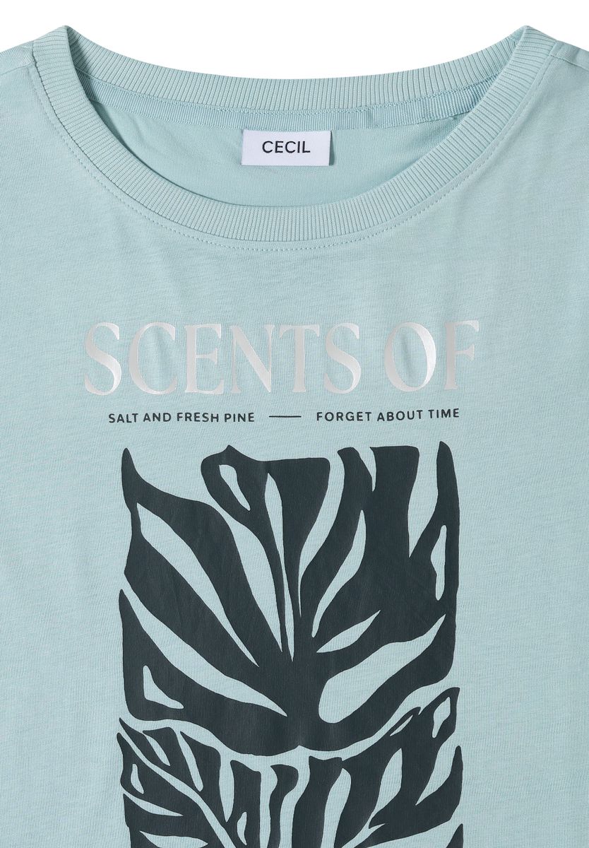 T-Shirt mit Rundhals und Frontprint