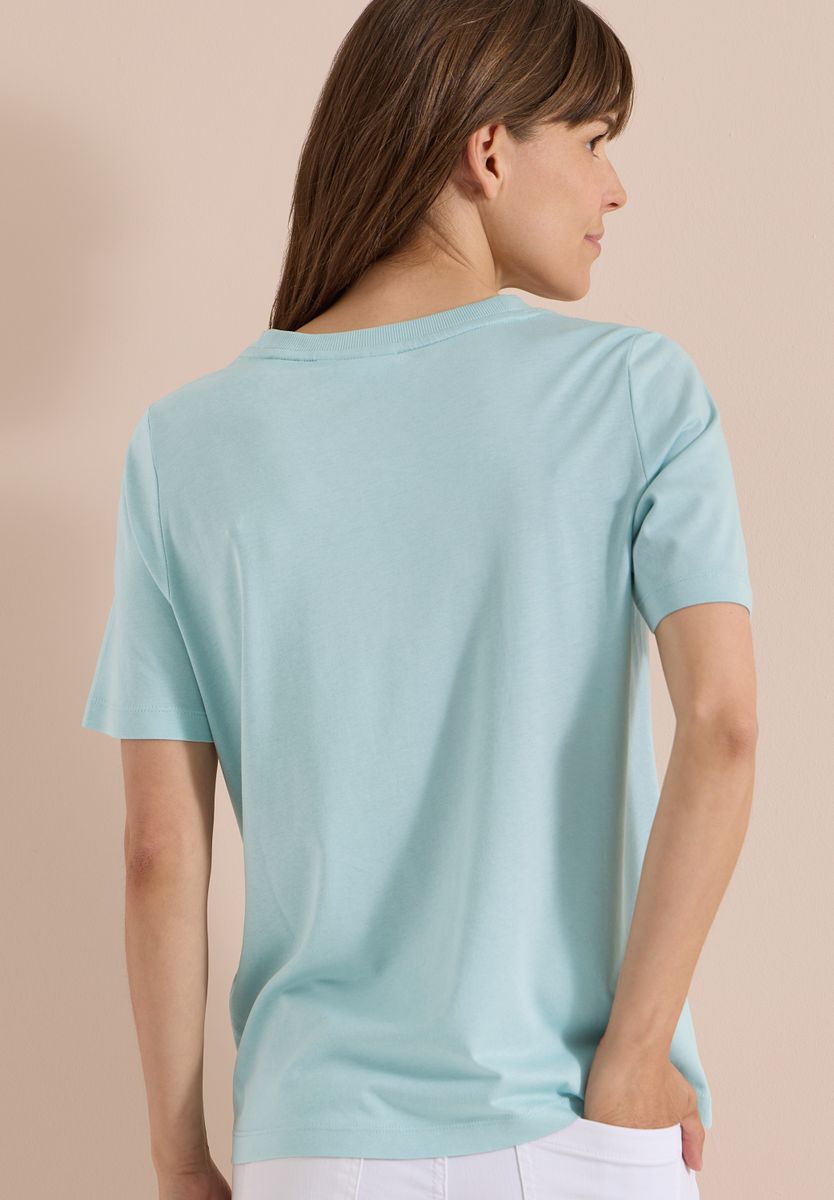 T-Shirt mit Rundhals und Frontprint