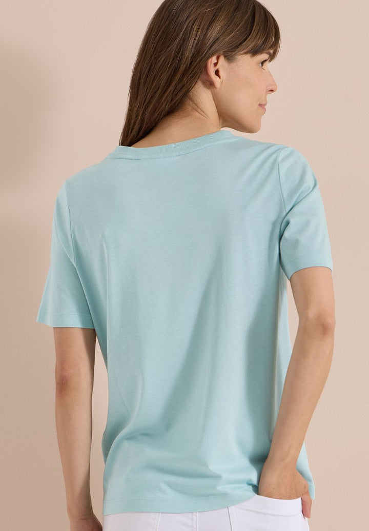 T-Shirt mit Rundhals und Frontprint