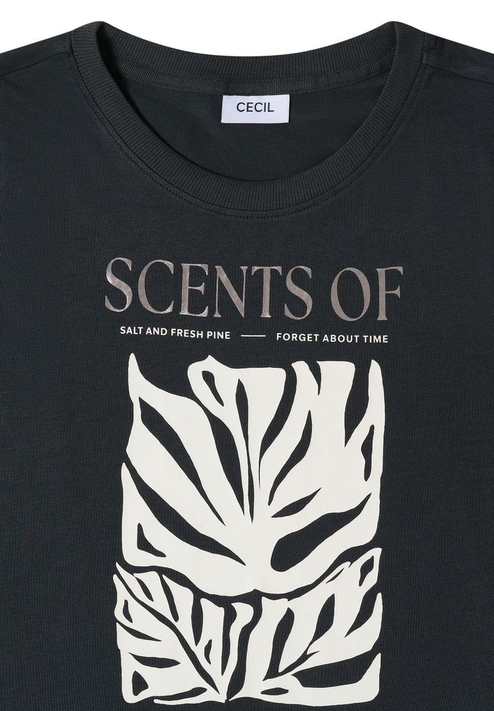 T-Shirt mit Rundhals und Frontprint