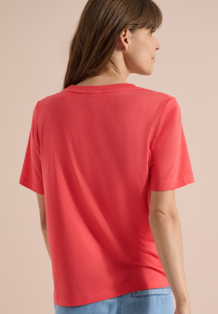 T-Shirt mit Rundhals und Frontprint