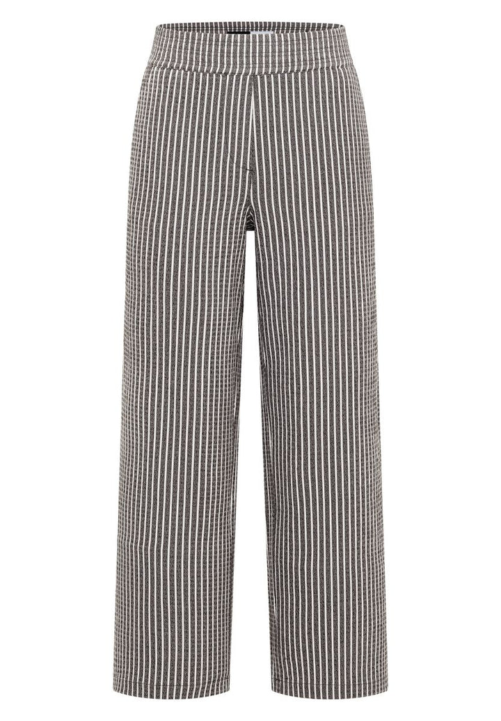 Wide Leg Hose in Seersucker-Qualität