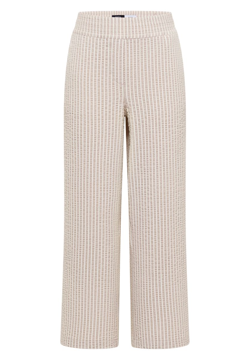 Wide Leg Hose in Seersucker-Qualität