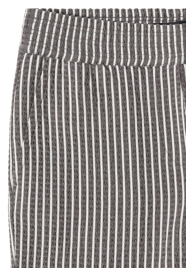 Wide Leg Hose in Seersucker-Qualität