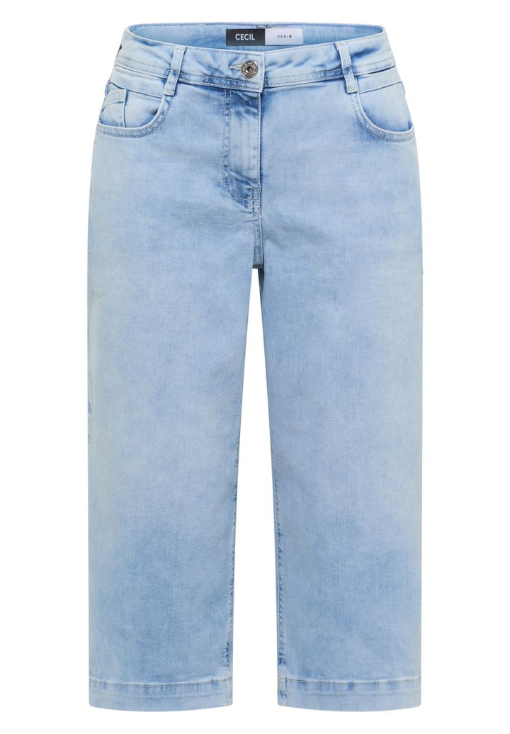 Wide Leg Capri Jeans im Loose Fit