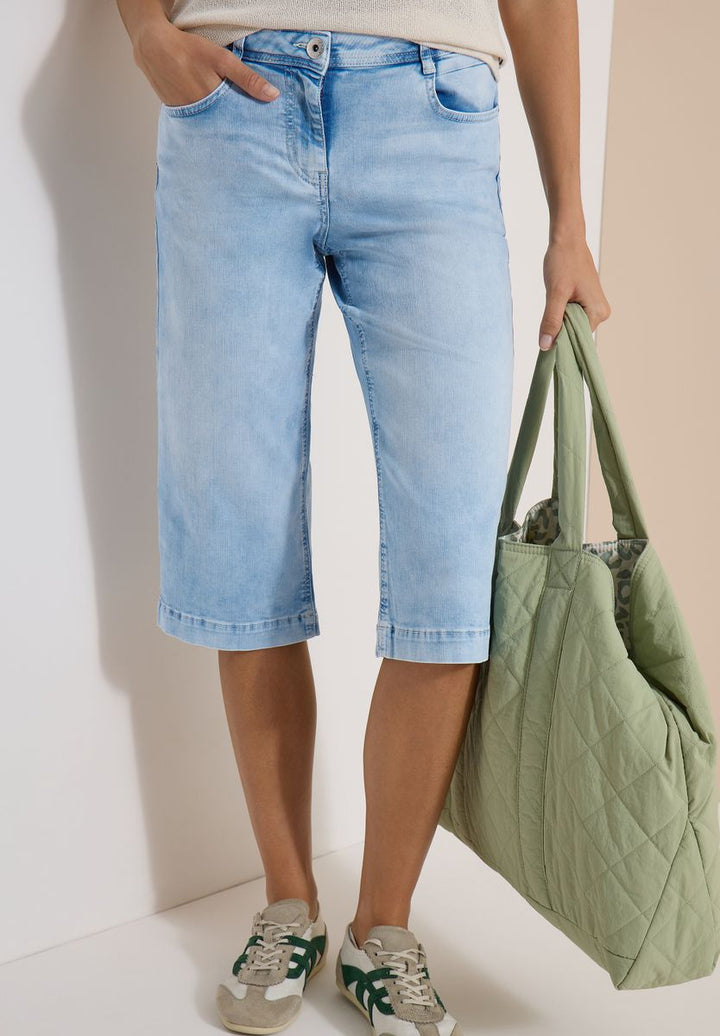 Wide Leg Capri Jeans im Loose Fit