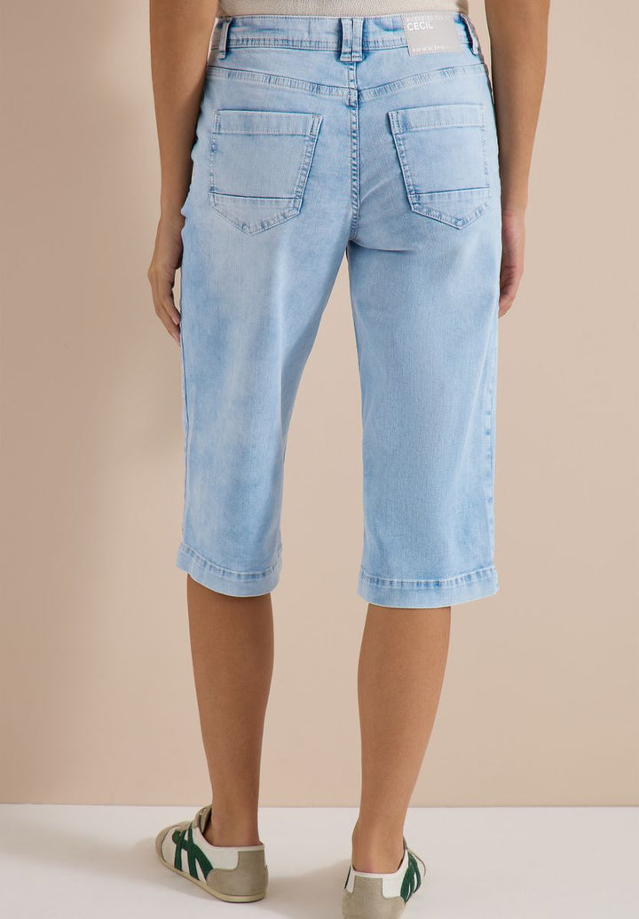 Wide Leg Capri Jeans im Loose Fit